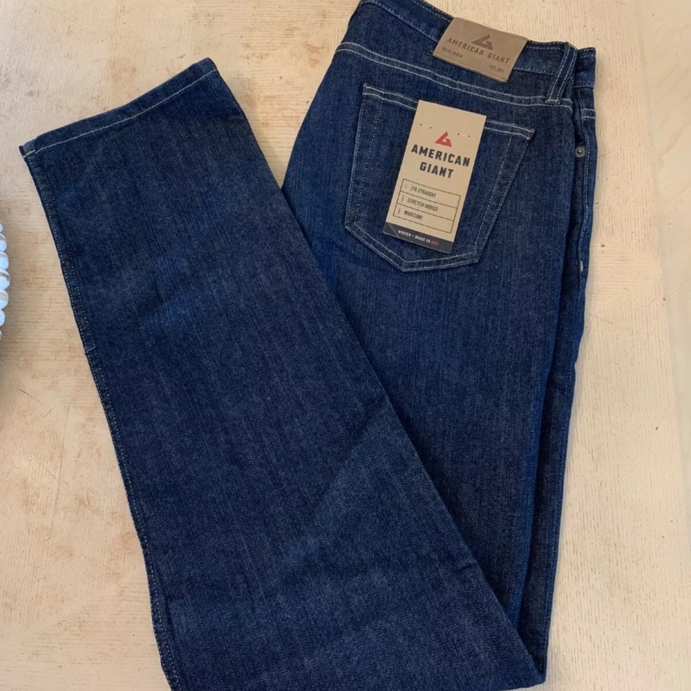 American Giant Jeans Dakota Straight maritime wash 34x34